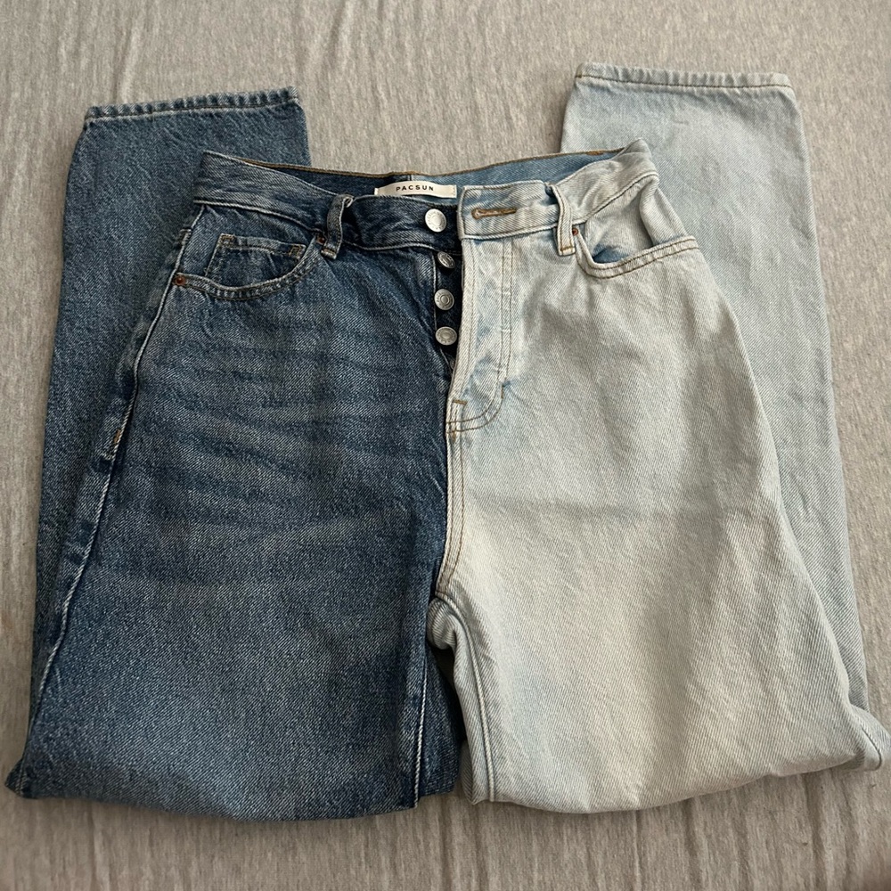 PacSun spilt dye jeans